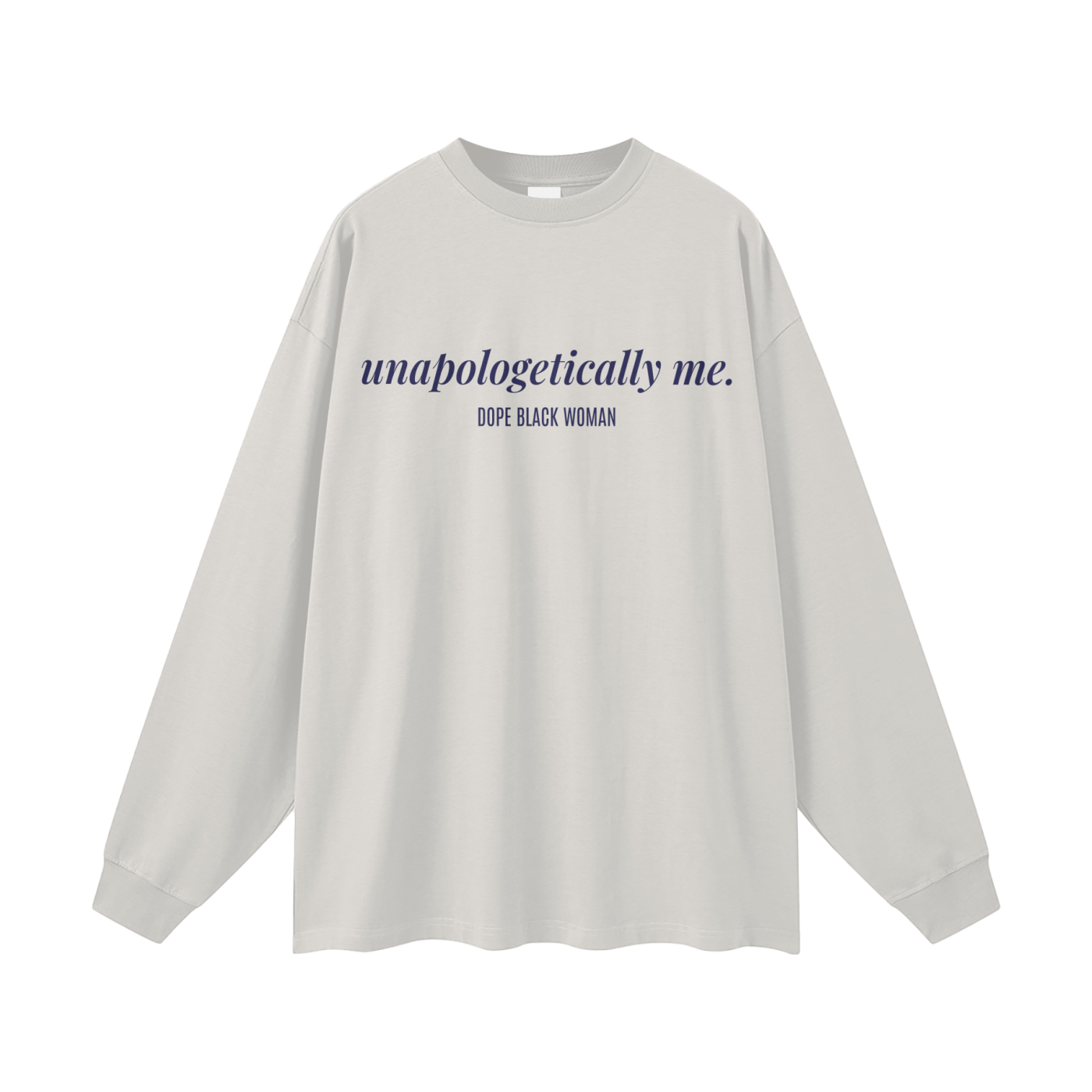 UM Affirmation Long Sleeve Cotton Tee -Grey