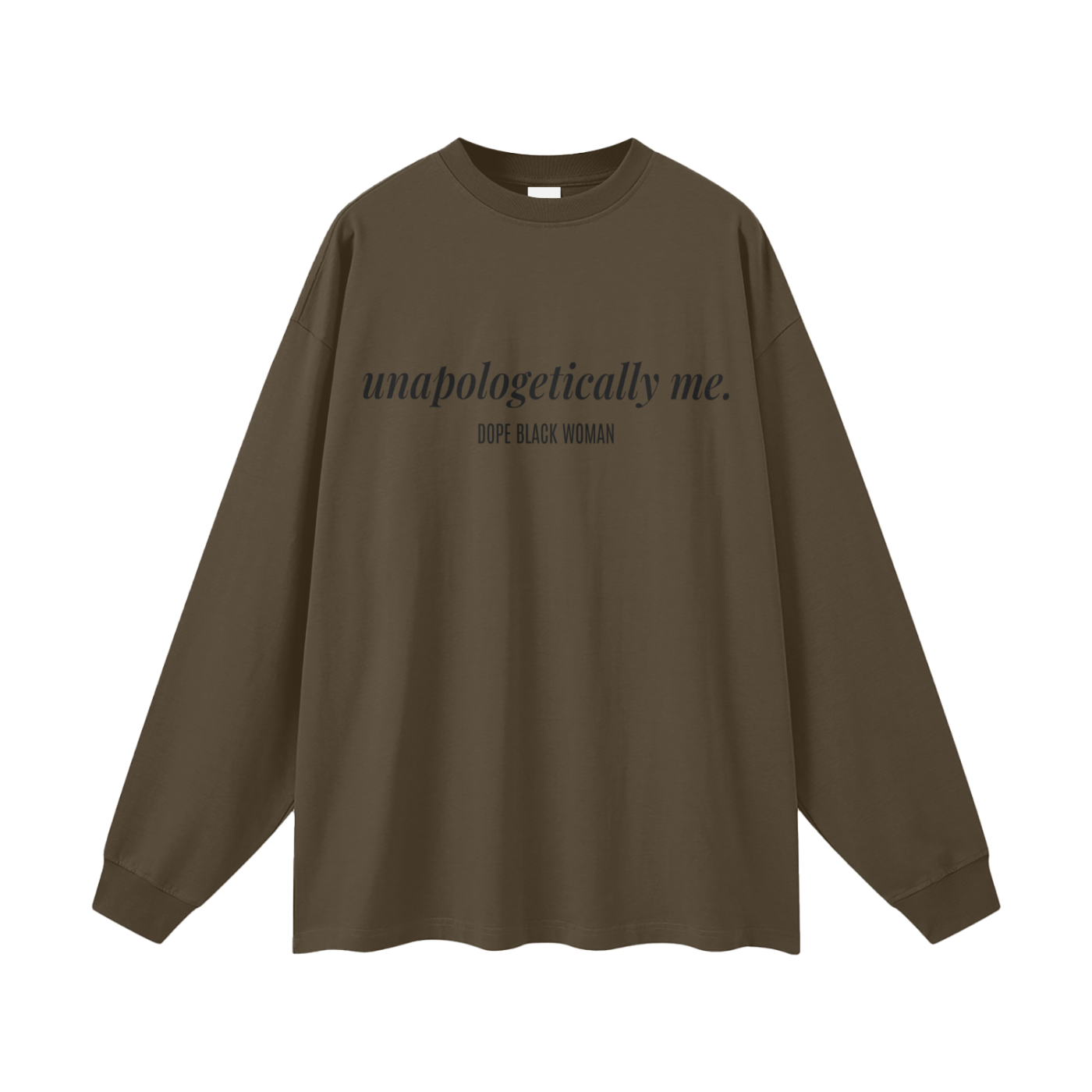 UM Long Sleeve Cotton Tee - Chocolate
