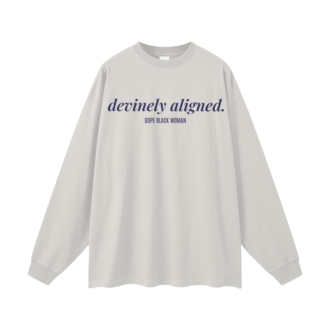 DBW Long Sleeve Cotton Tee - Grey