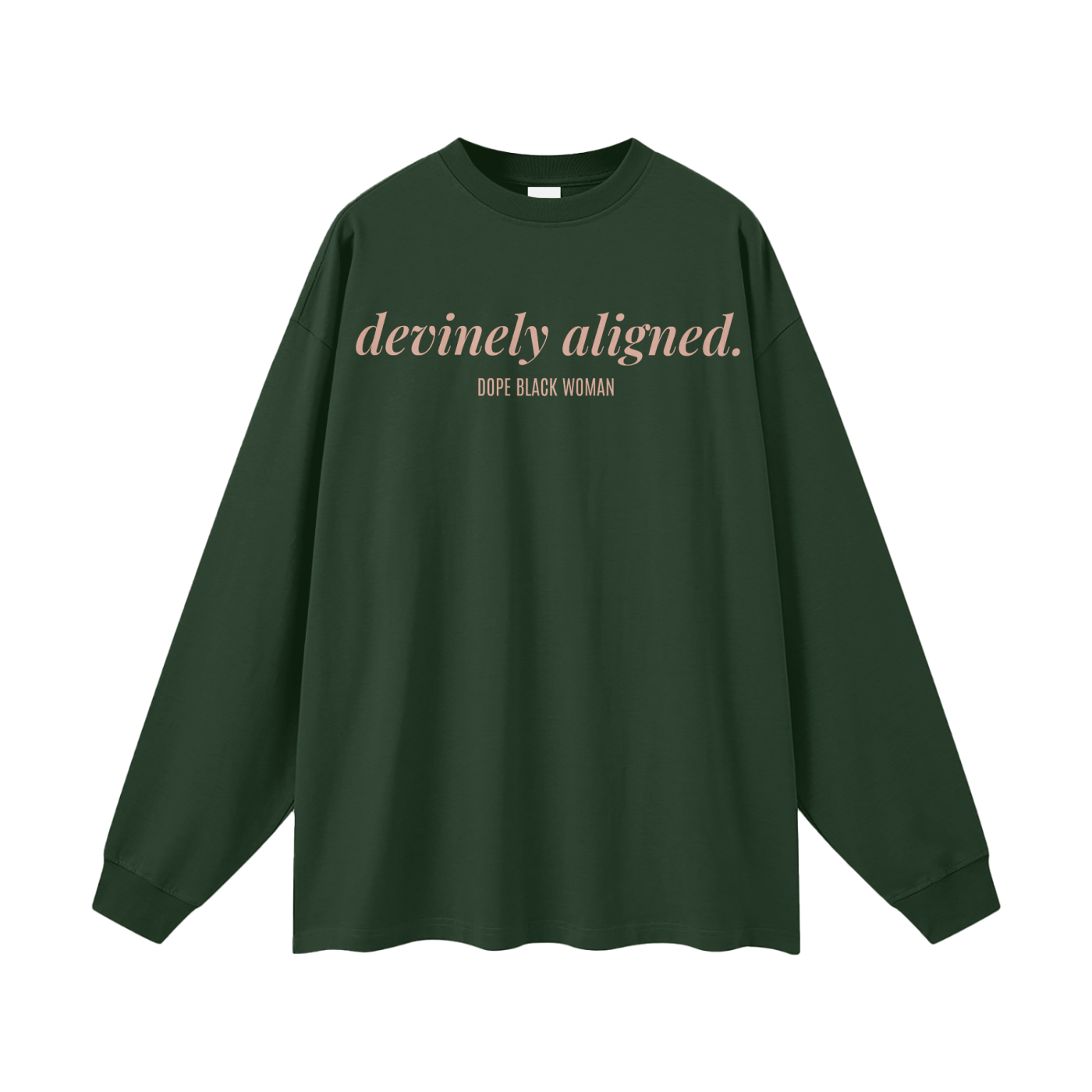 DA Long Sleeve Cotton Tee - Racing Green