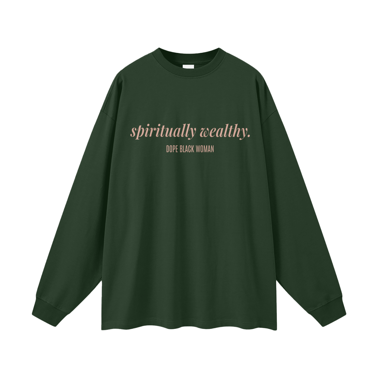 SW Long Sleeve Cotton Tee - Racing Green