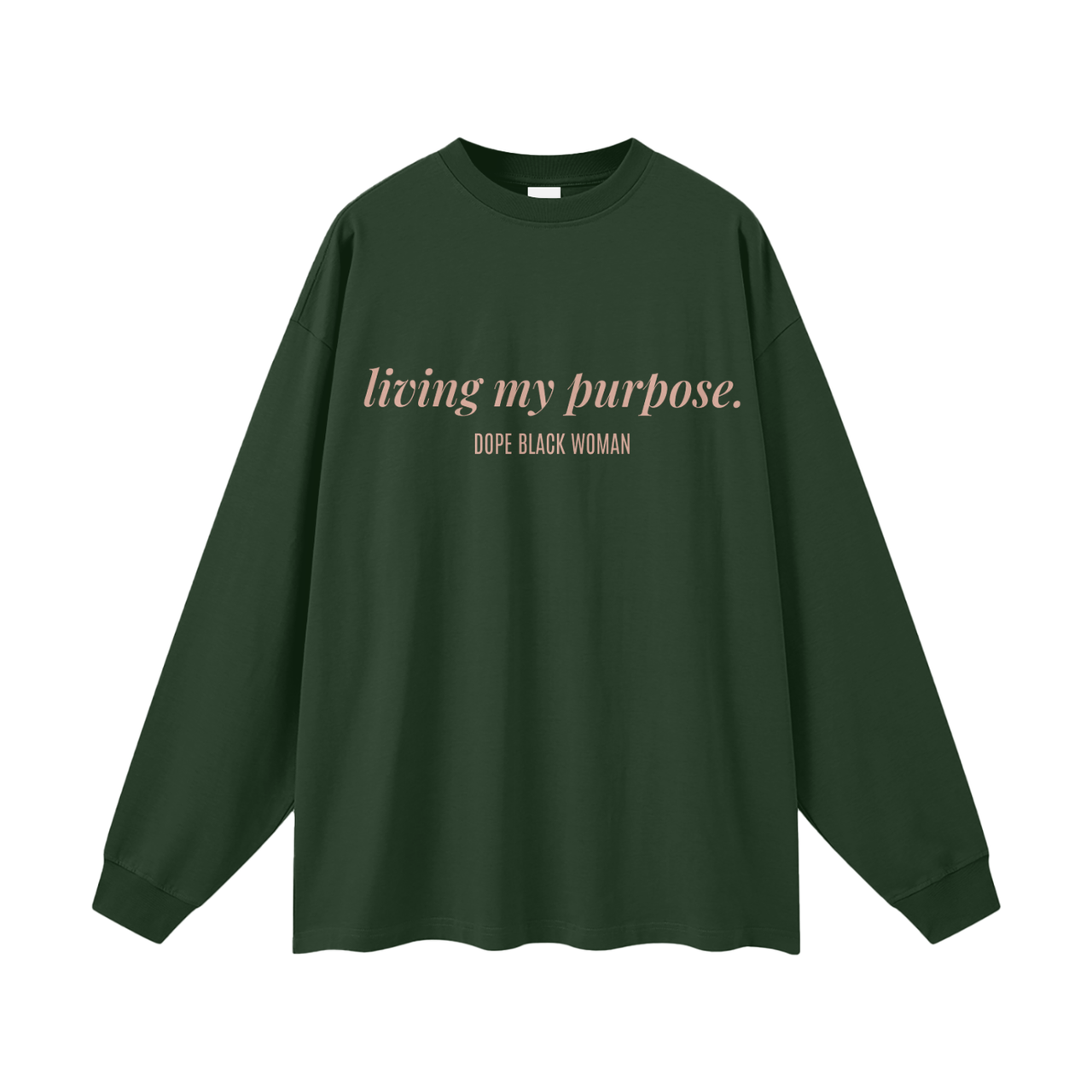 LMP Affirmation Long Sleeve Cotton Tee - Racing Green