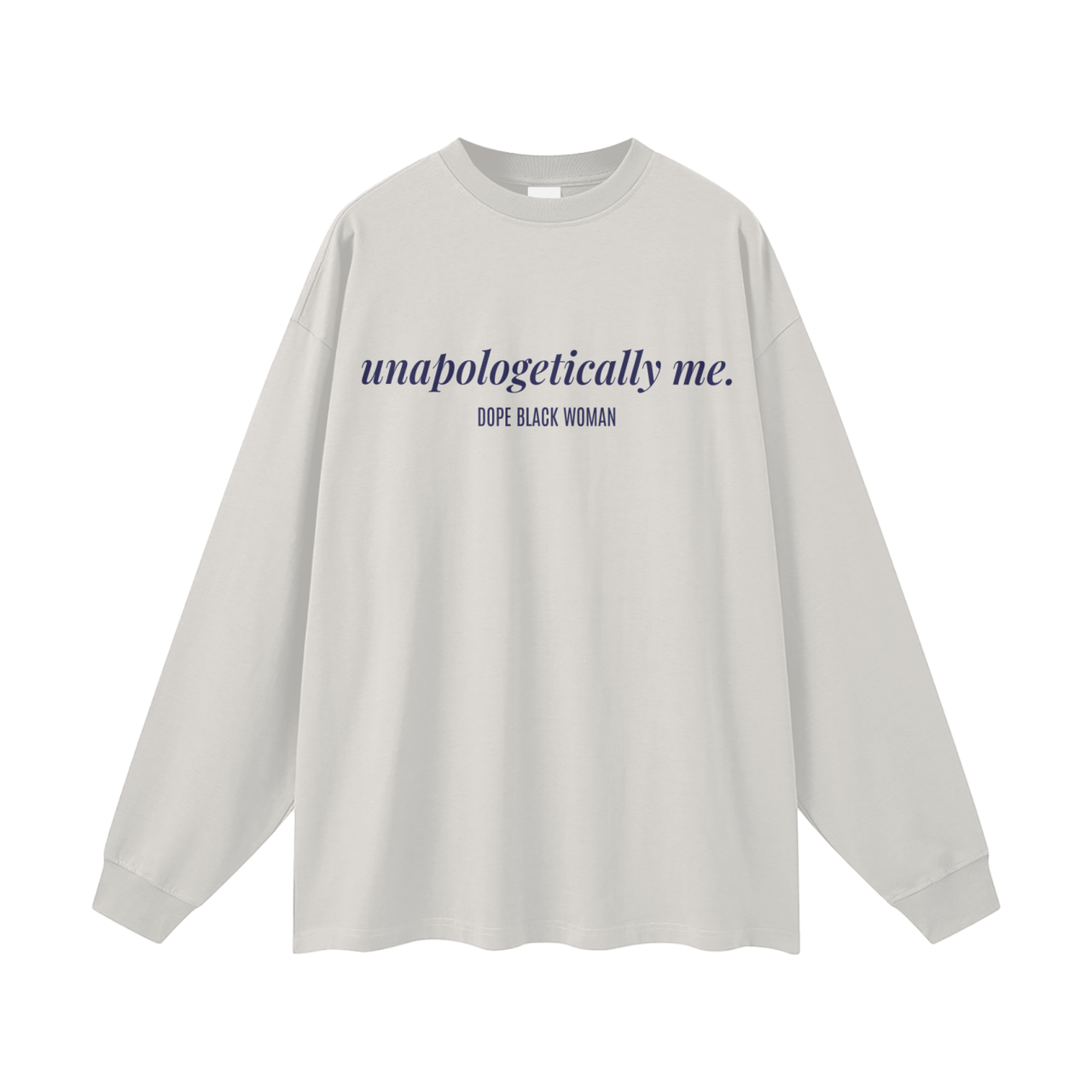 UM Affirmation Long Sleeve Cotton Tee -Grey