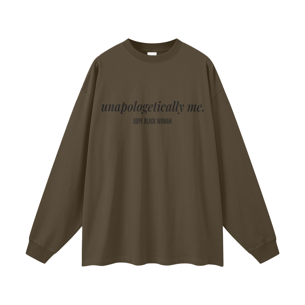 UM Long Sleeve Cotton Tee - Chocolate