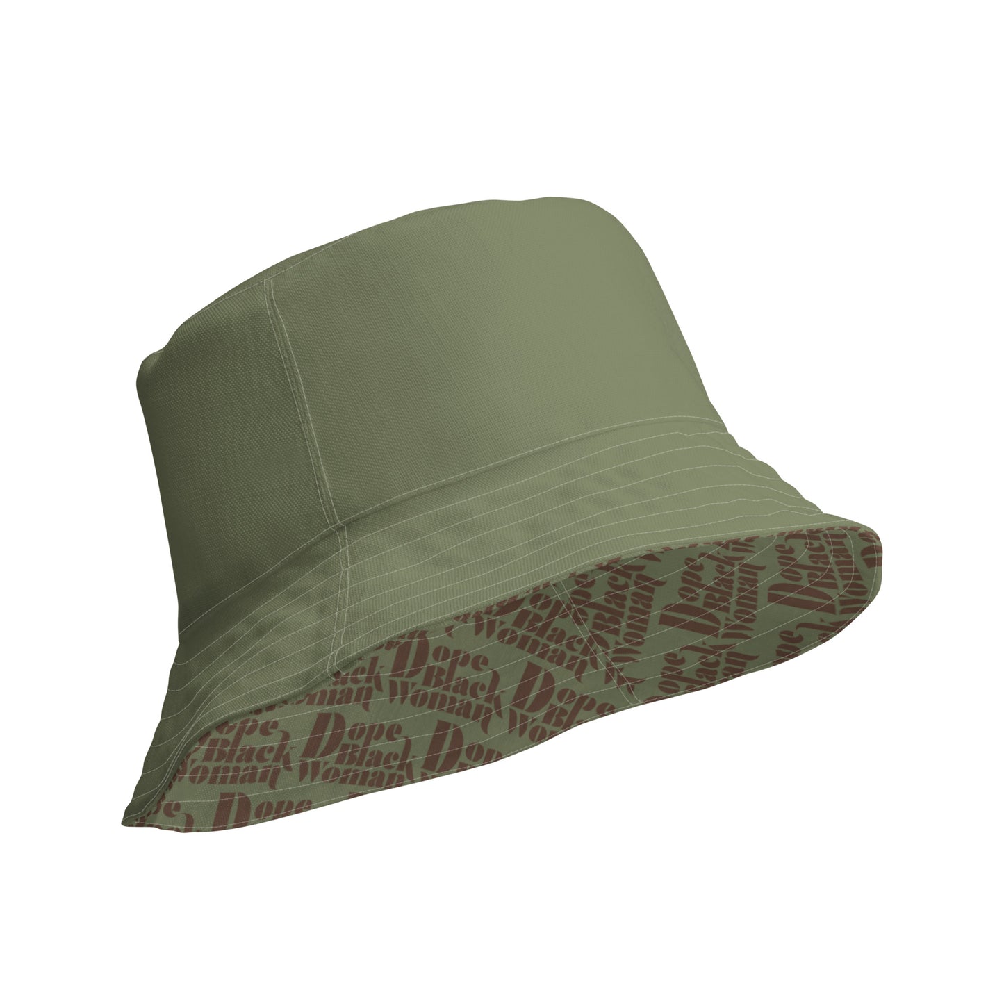 Reversible Bucket Hat Sage / Chocolate