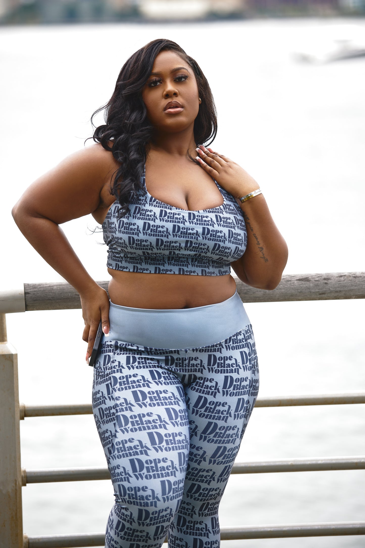 DBW Active Leggings Metallic Grey