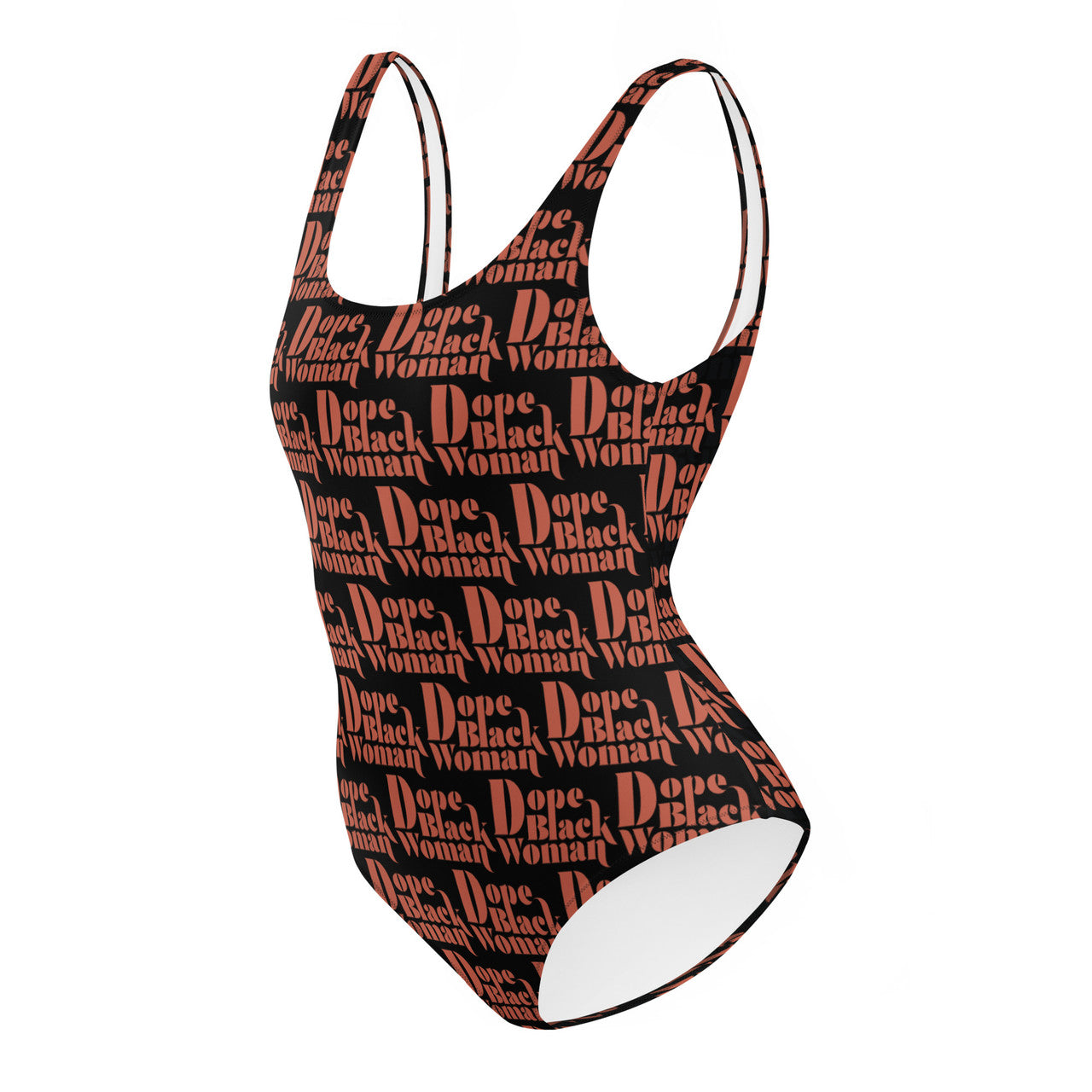 DBW One-Piece Swimsuit Black / Orange