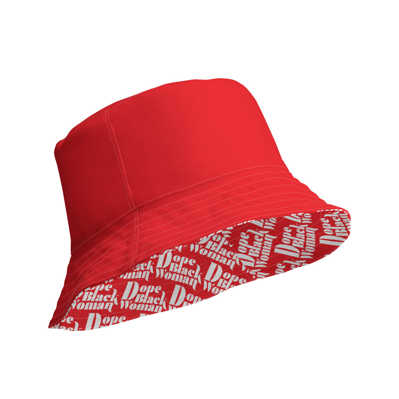 Reversible Bucket Hat Cherry Red