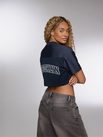 ORG Cropped V-Neck Jersey