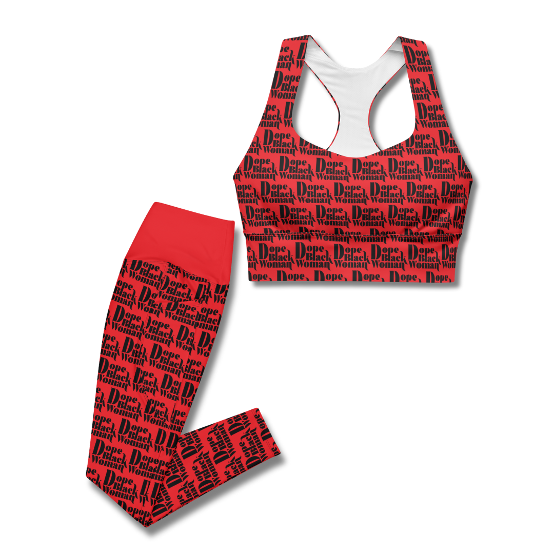 DBW Active Sports Bra Red