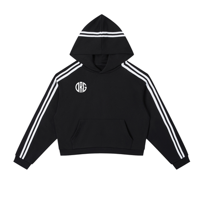 ORG  Side Stripe Cropped Hoodie