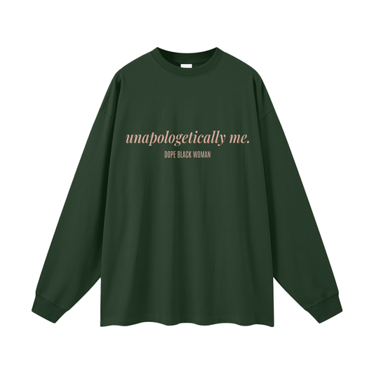 UM Affirmation  Long Sleeve Cotton Tee - Green