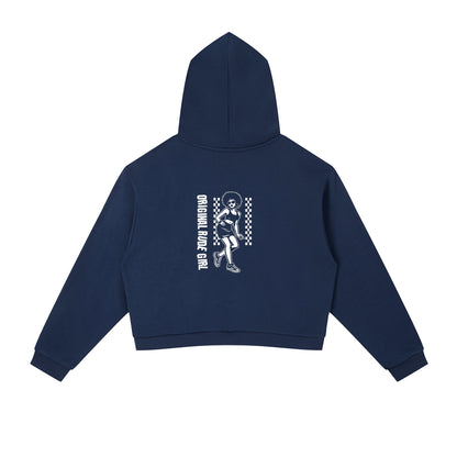 ORG  Side Stripe Cropped Hoodie