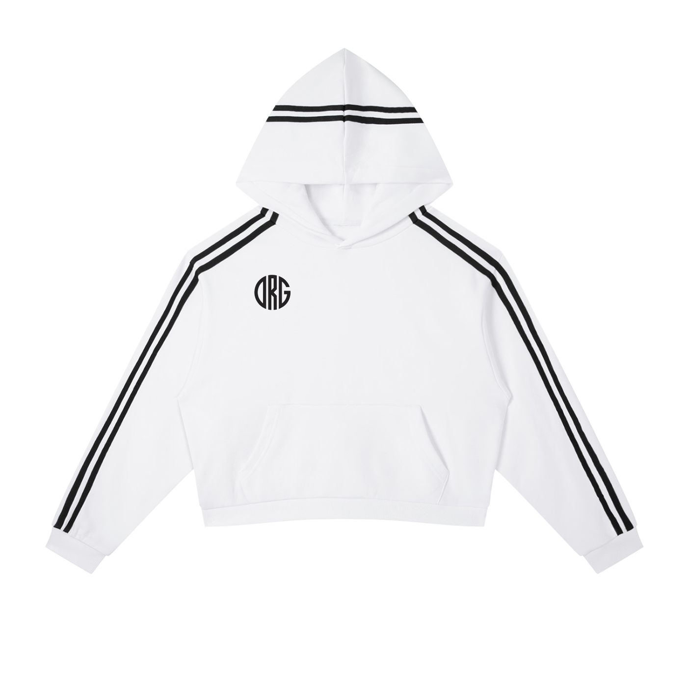ORG  Side Stripe Cropped Hoodie