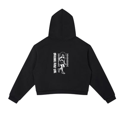 ORG  Side Stripe Cropped Hoodie