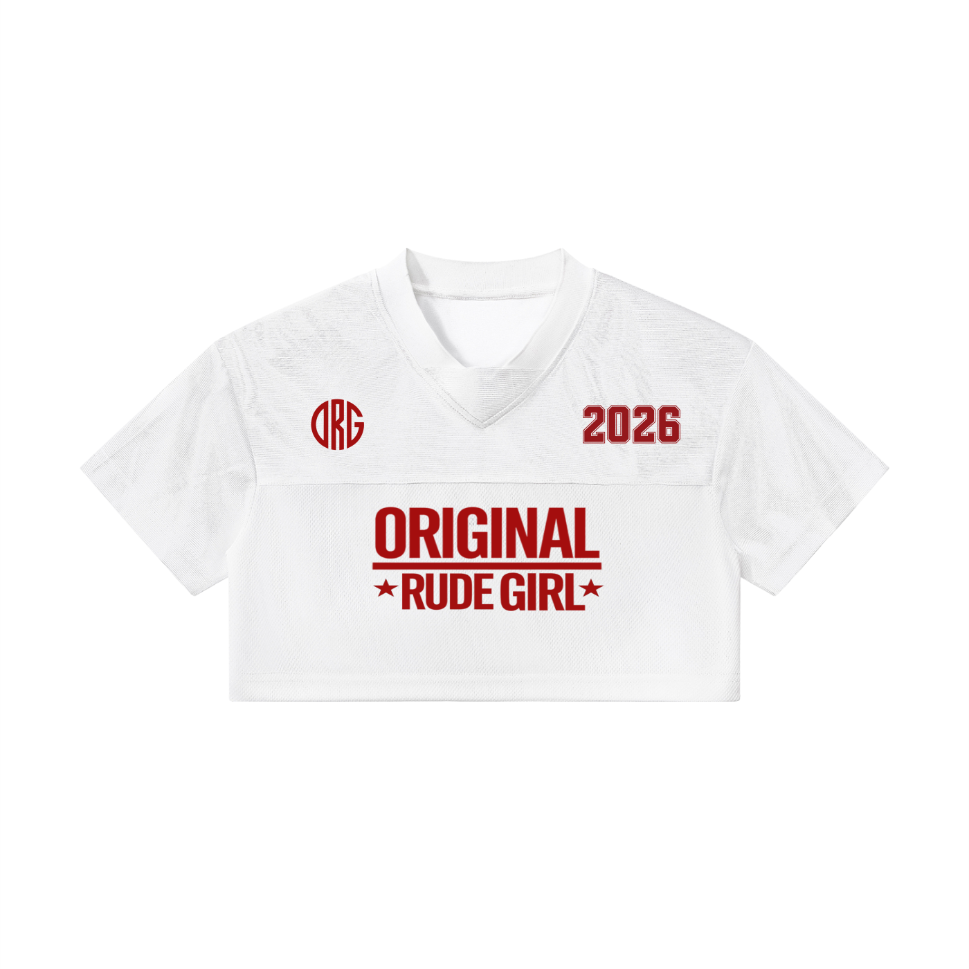 ORG Cropped V-Neck Jersey