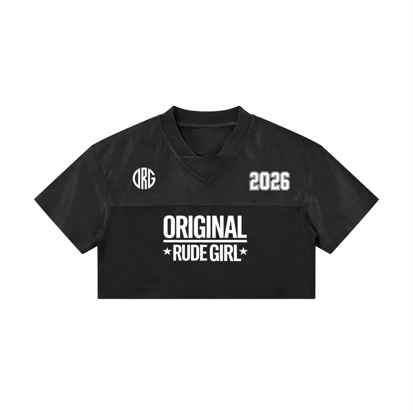 ORG Cropped V-Neck Jersey