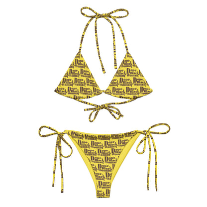 All-over Print Recycled String Bikini