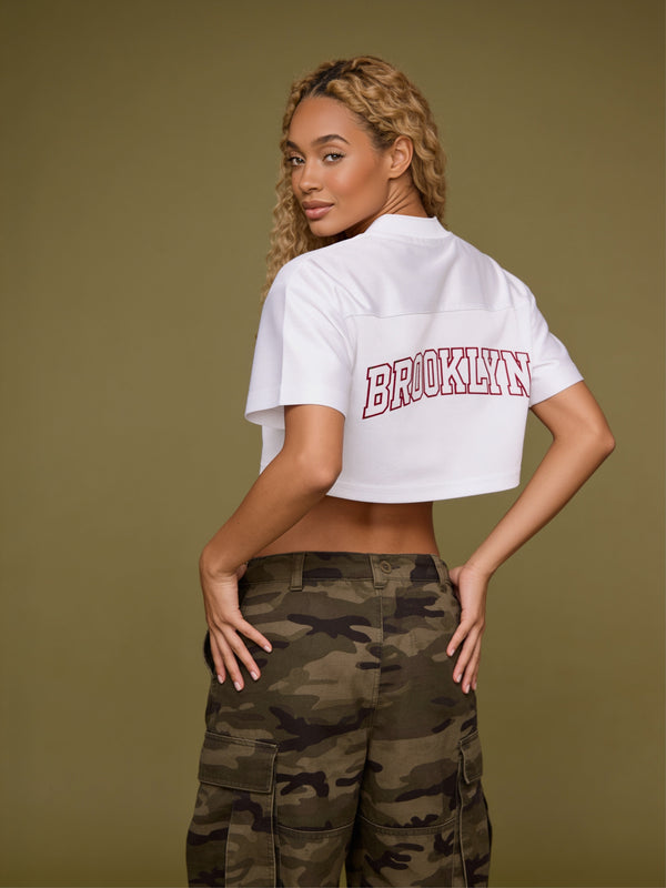 ORG Cropped V-Neck Jersey