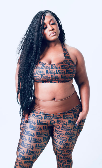 DBW Active Sports Bra Chocolate