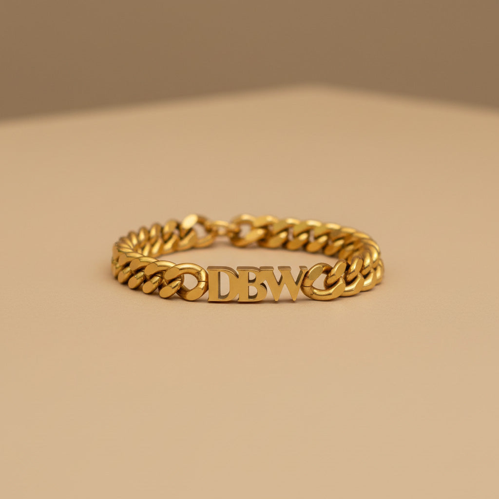 18K Gold DBW Chain Bracelet