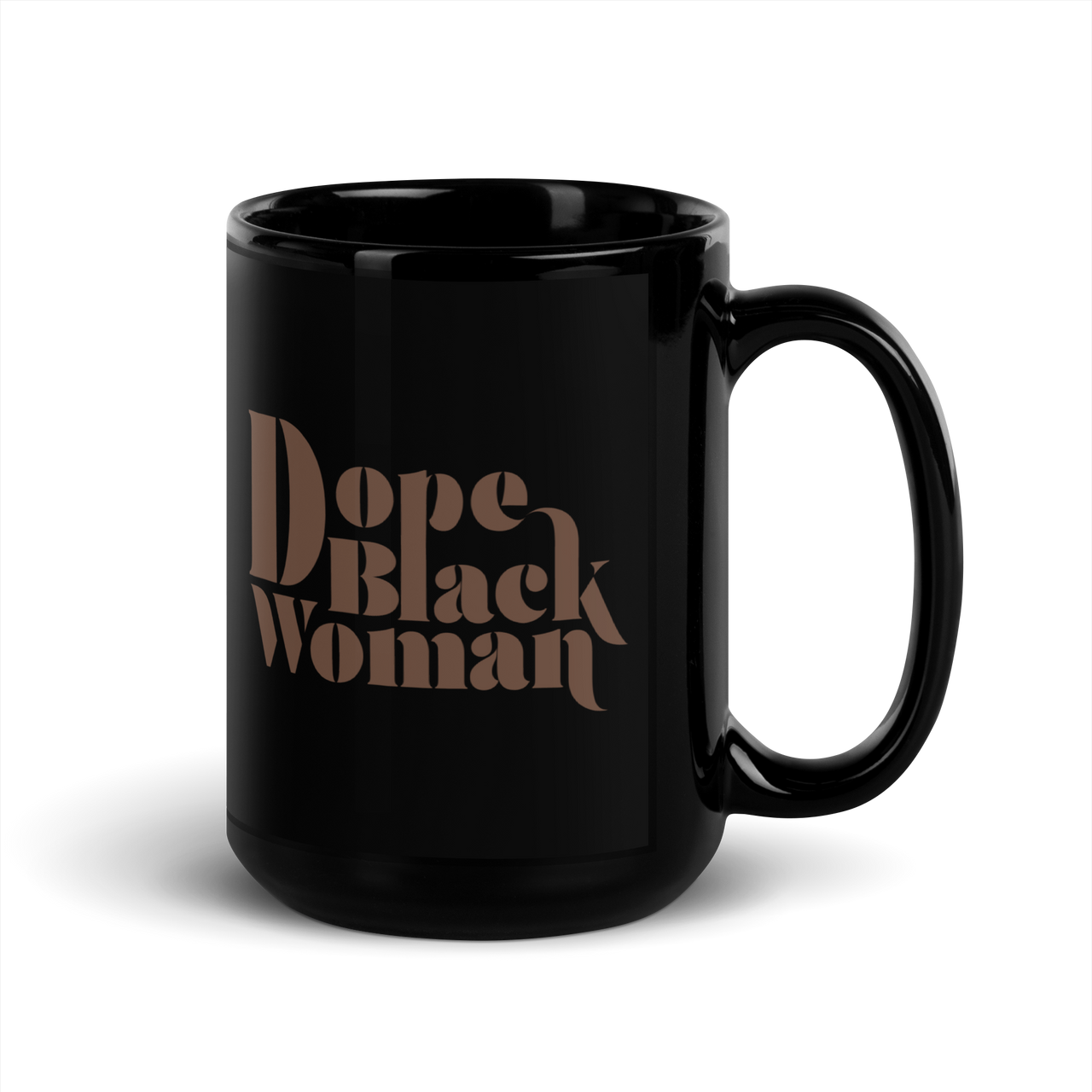 DBW Black Glossy Mug  Chocolate