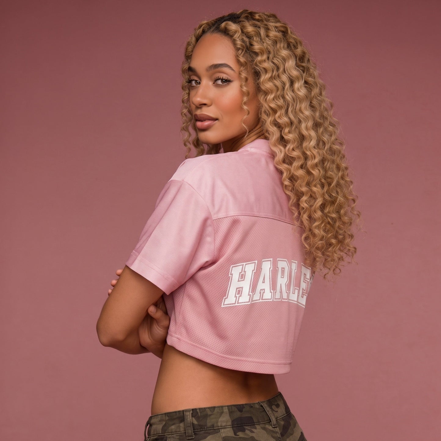 ORG Cropped V-Neck Jersey