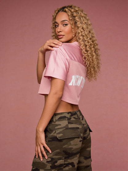 ORG Cropped V-Neck Jersey