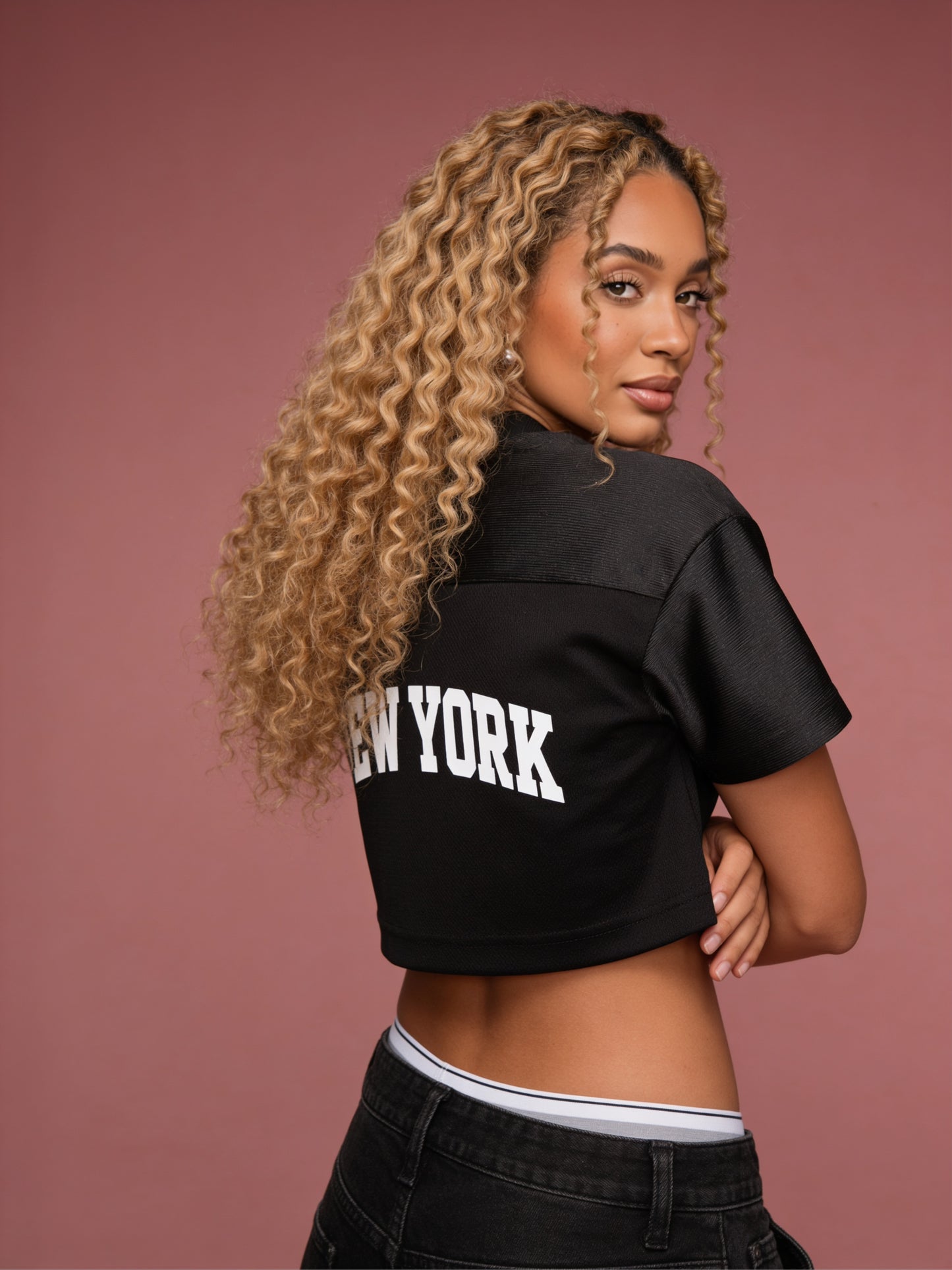 ORG Cropped V-Neck Jersey