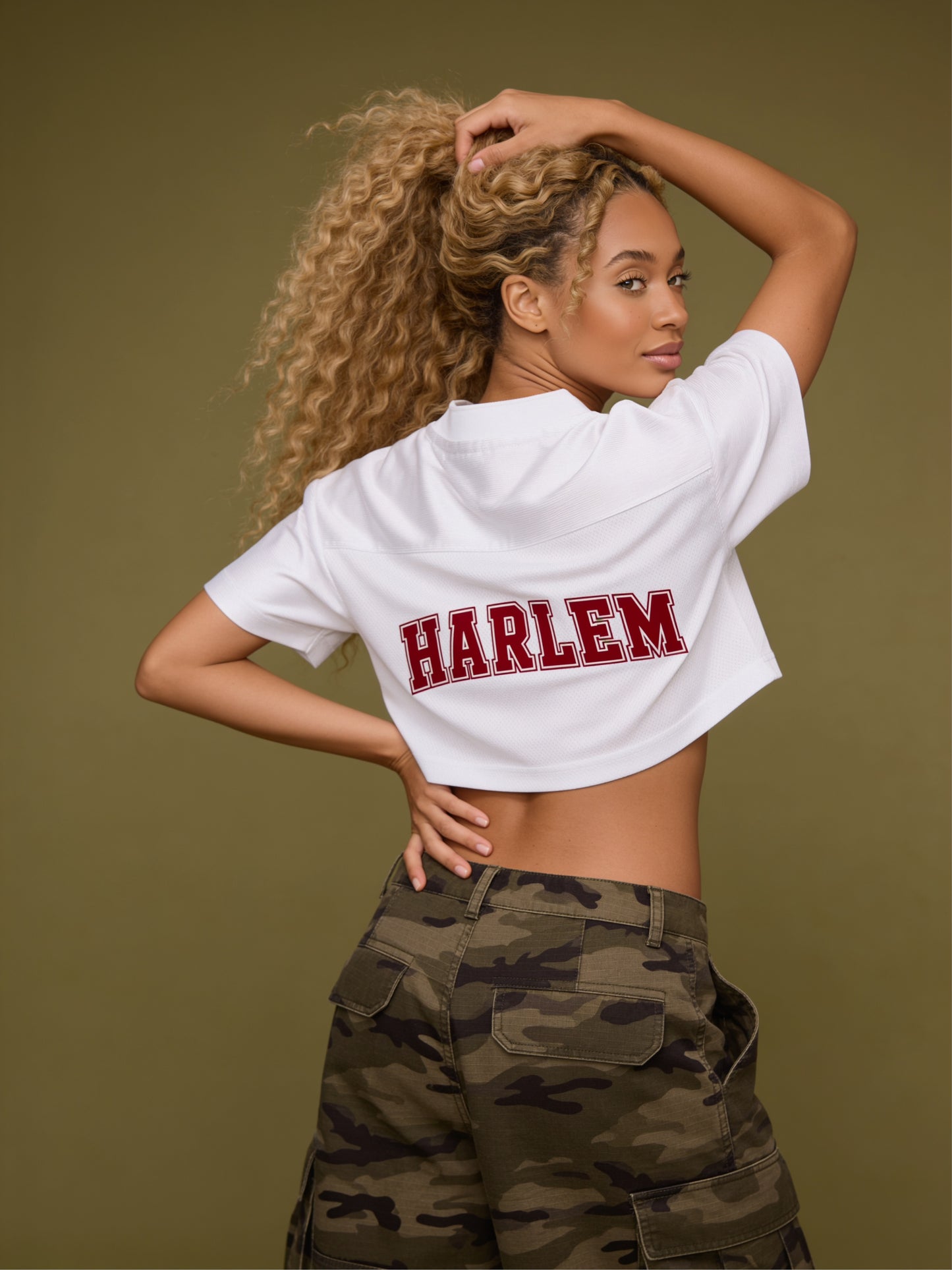 ORG Cropped V-Neck Jersey