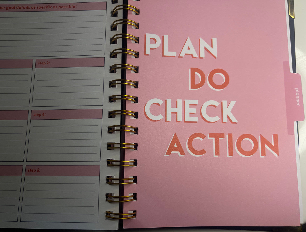 Plan Do Check Action Note book 