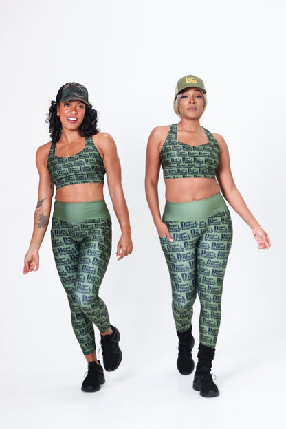 DBW Active Sports Bra Khaki
