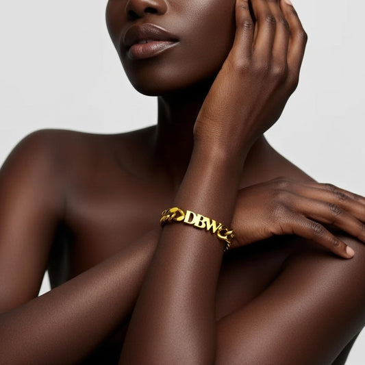 18K Gold DBW Chain Bracelet