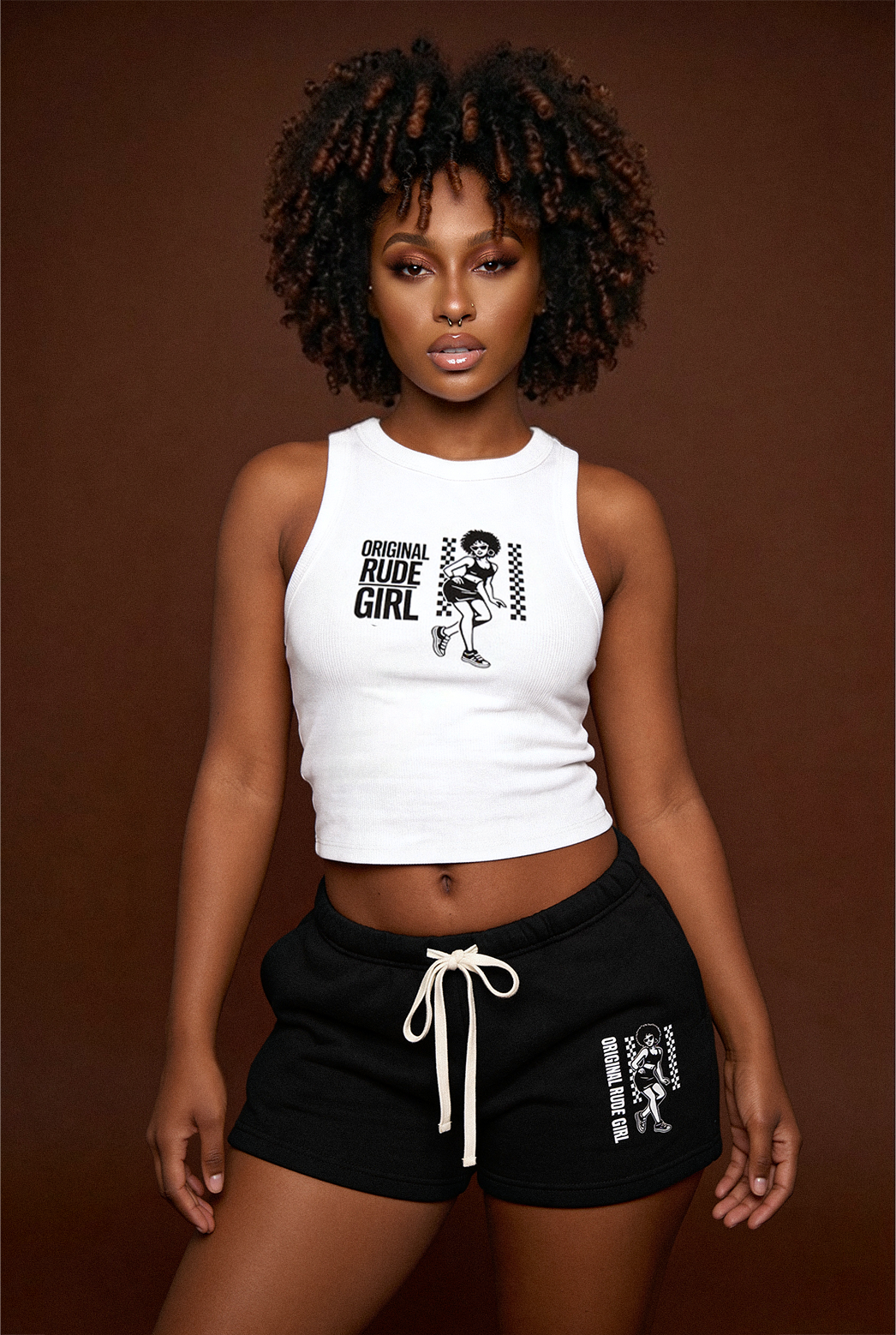 ORG Fleece Drawstring Sweat shorts BLK