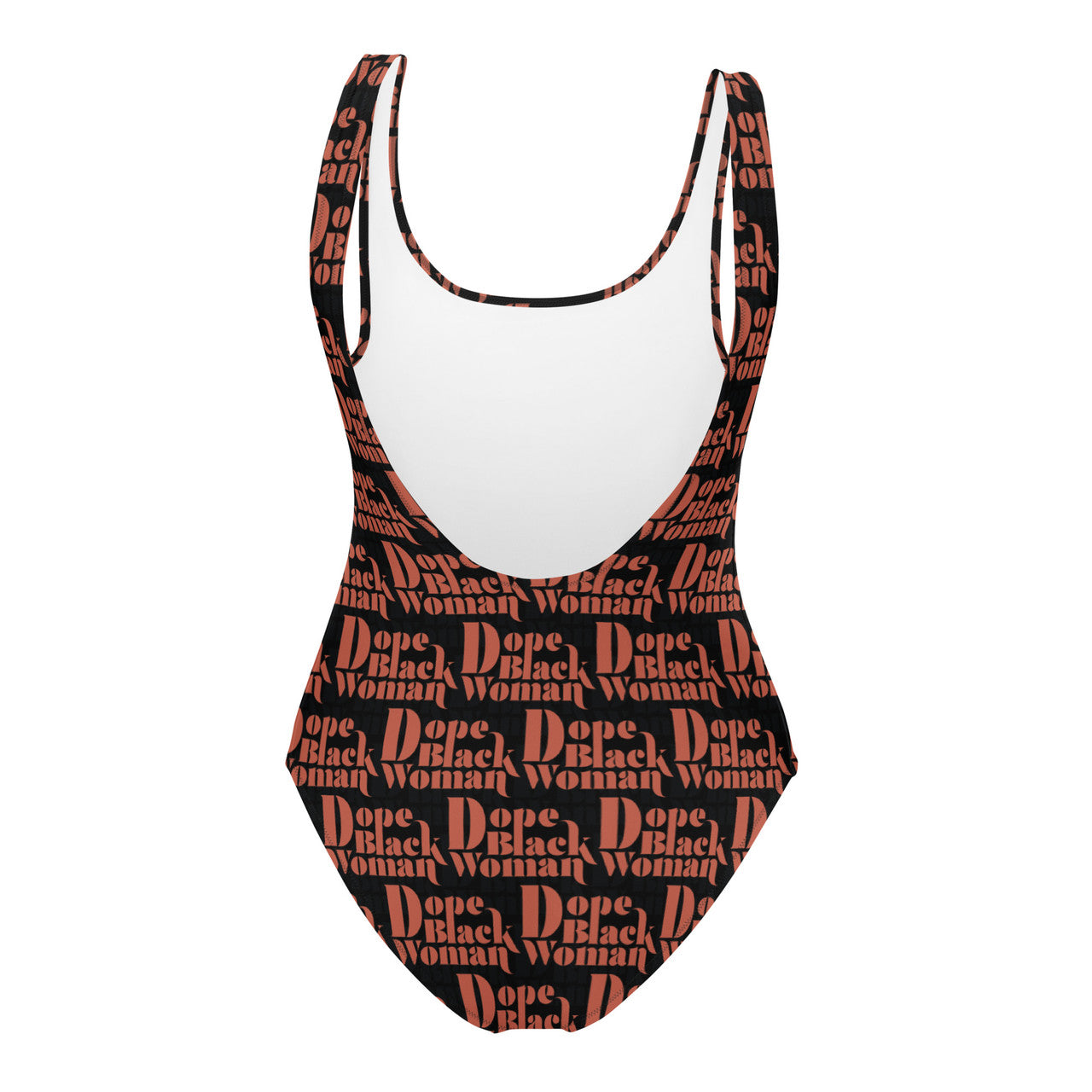 DBW One-Piece Swimsuit Black / Orange