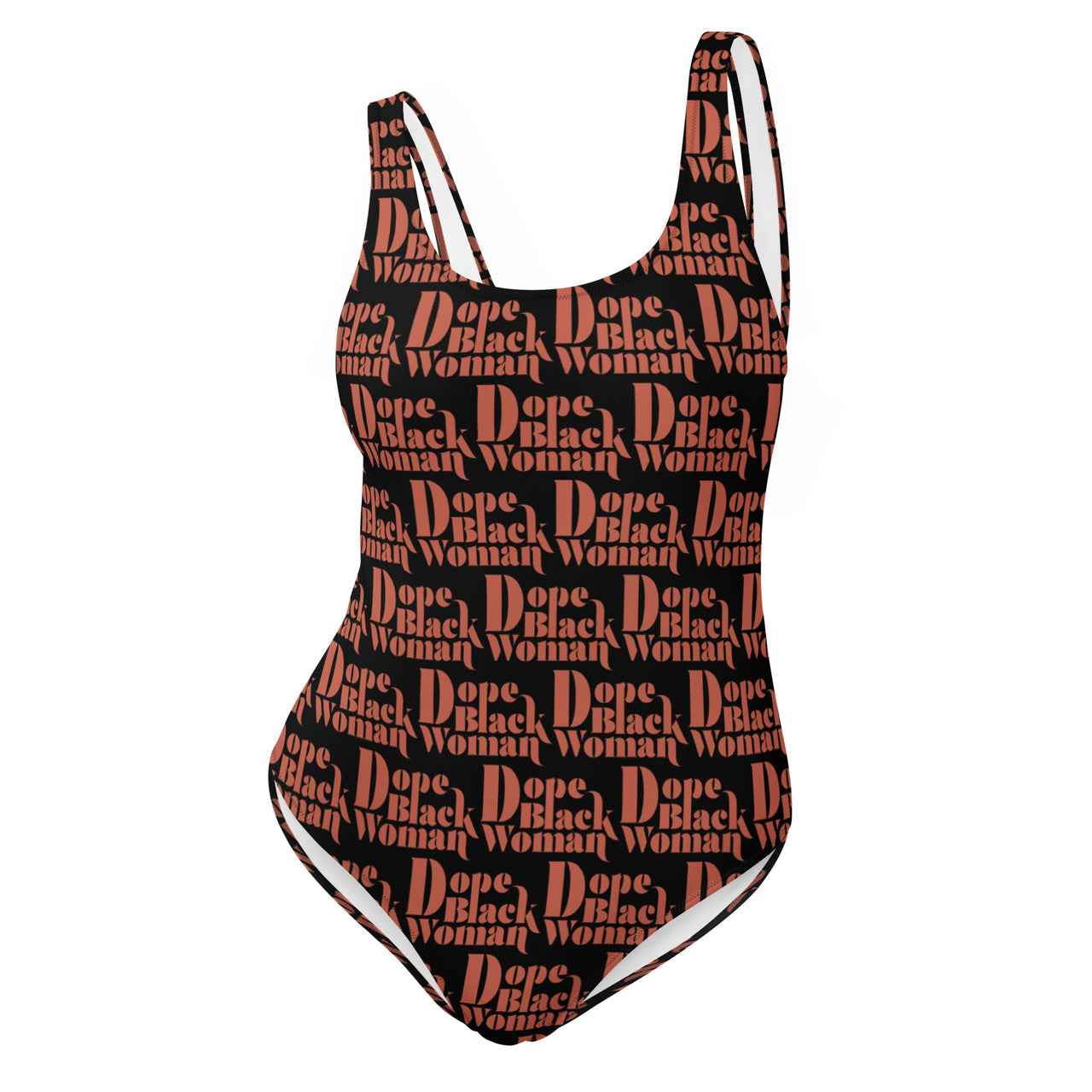DBW One-Piece Swimsuit Black / Orange