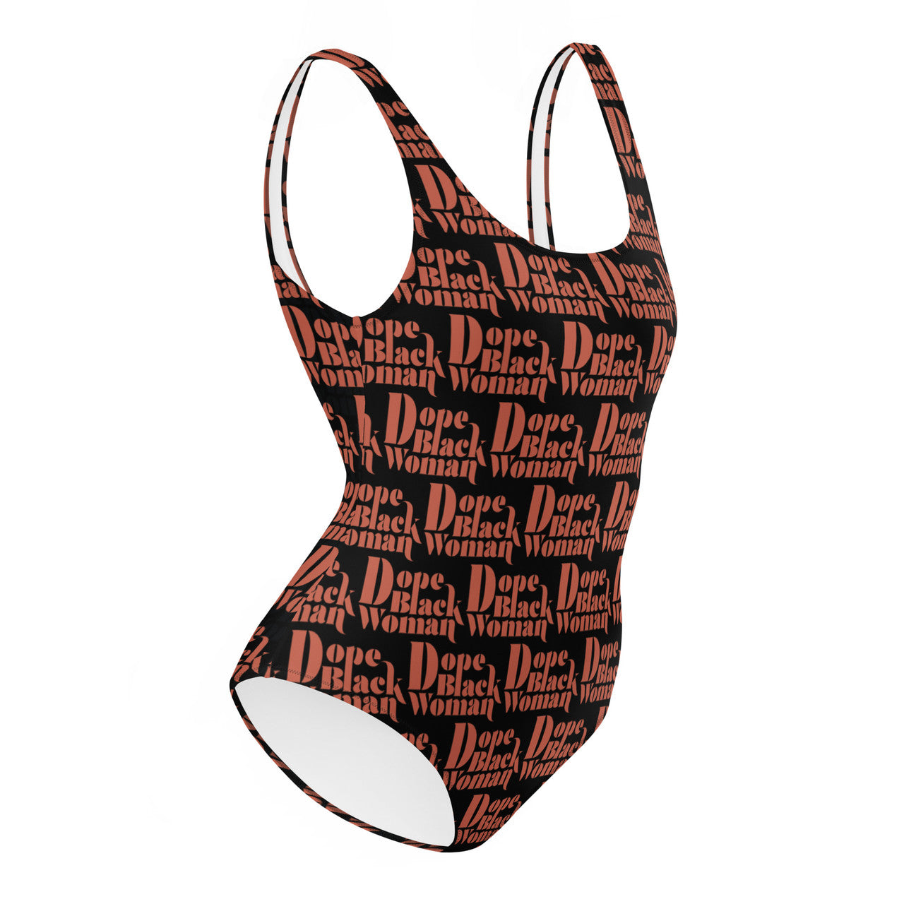 DBW One-Piece Swimsuit Black / Orange