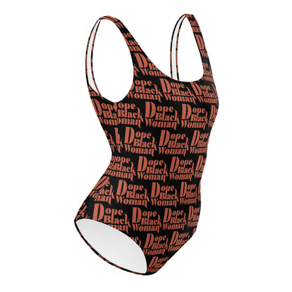 DBW One-Piece Swimsuit Black / Orange