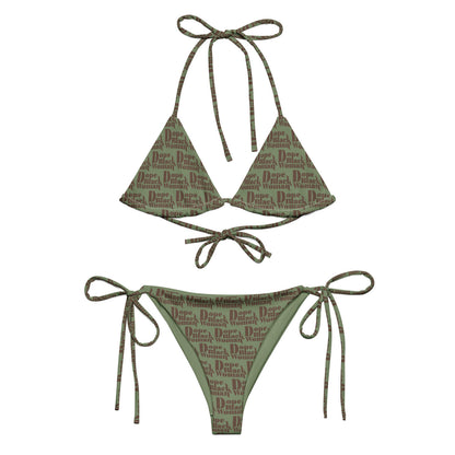 All-over Print Recycled String Bikini
