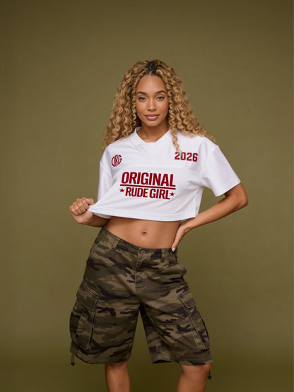 ORG Cropped V-Neck Jersey
