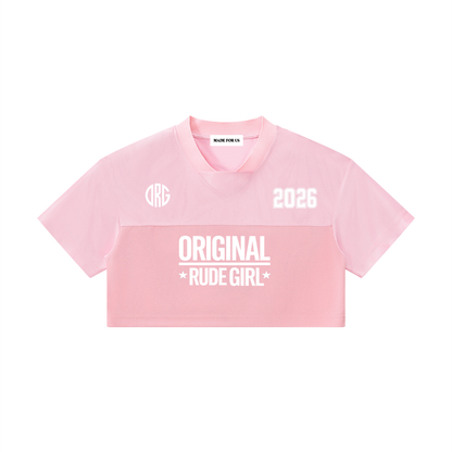 ORG Cropped V-Neck Jersey