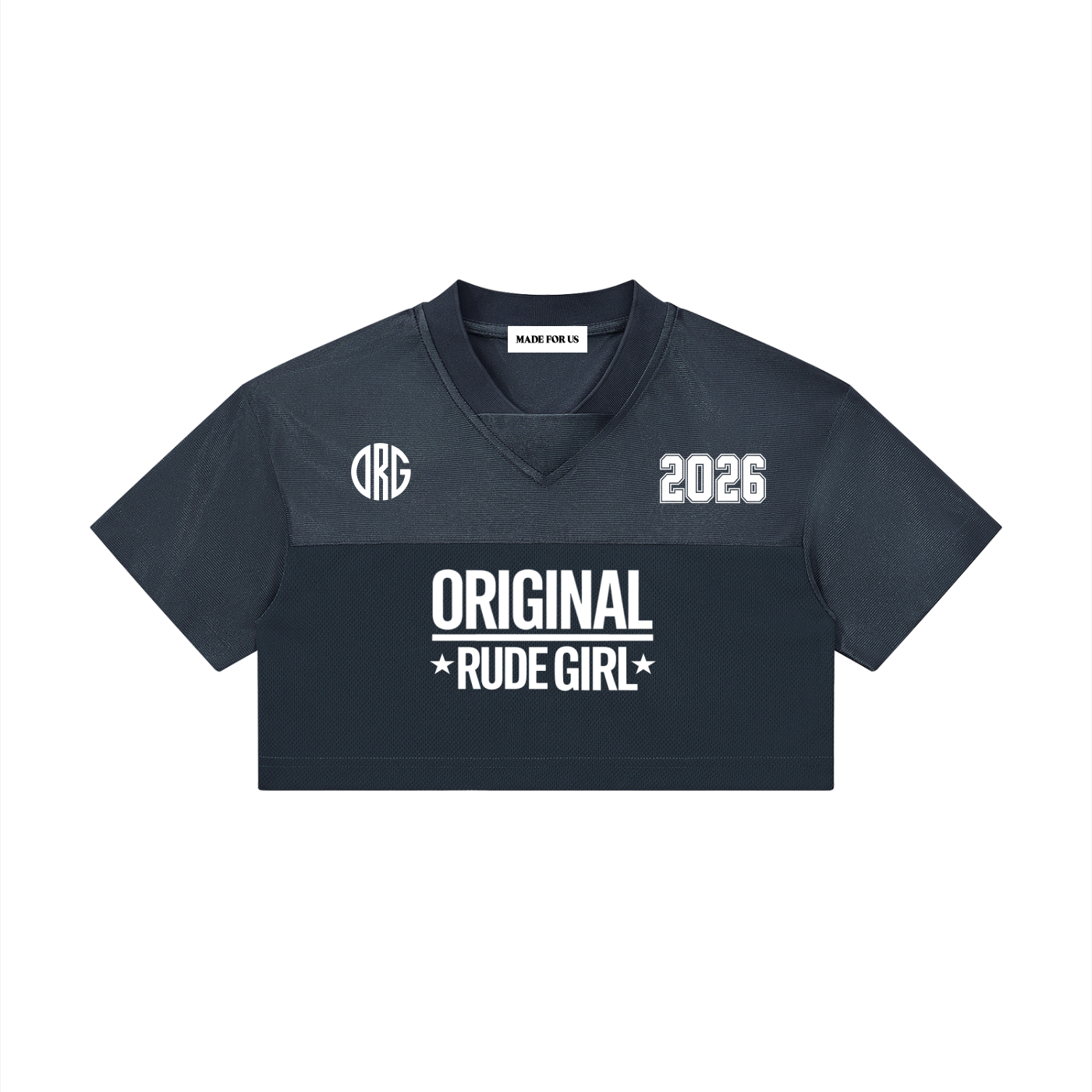 ORG Cropped V-Neck Jersey