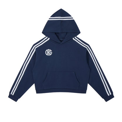 ORG  Side Stripe Cropped Hoodie